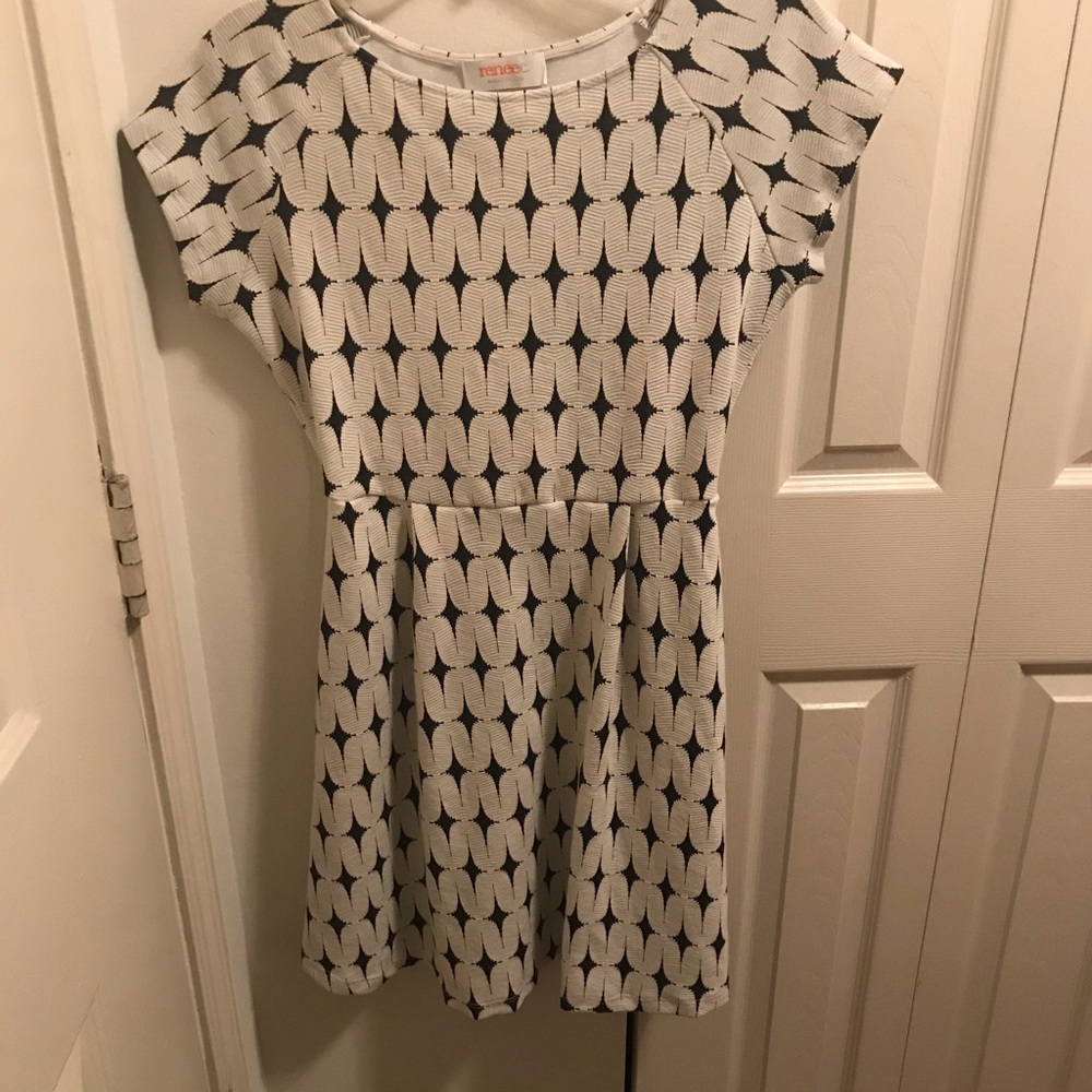 Textured A-line dress